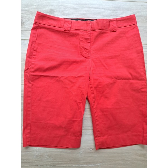 Express Design Studio Pants - Express Design Studio Red Editor Bermuda Shorts Womens Stretch Cotton Size 8
